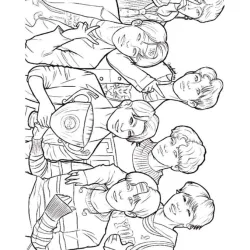 BTS para imprimir e colorir