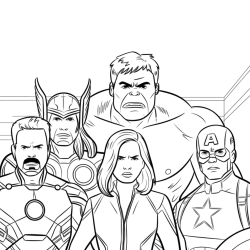 Capitão América para imprimir e colorir