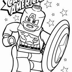 Capitão América para imprimir e colorir