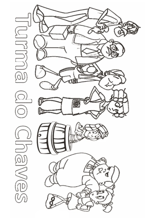 Chaves para imprimir e colorir