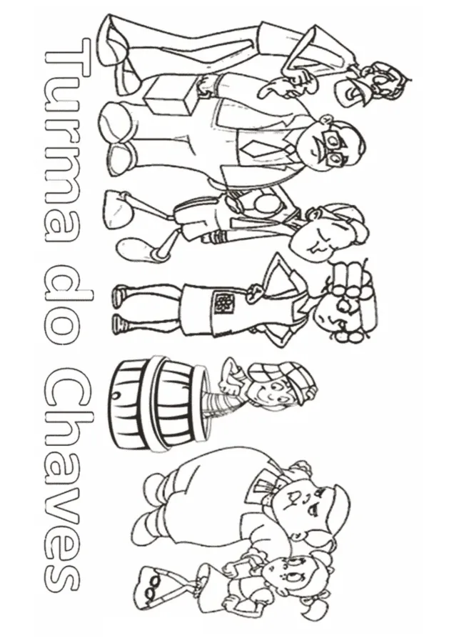 Chaves para imprimir e colorir