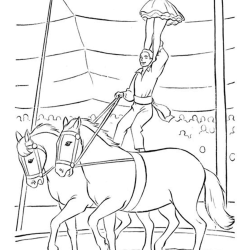 Circo para imprimir e colorir