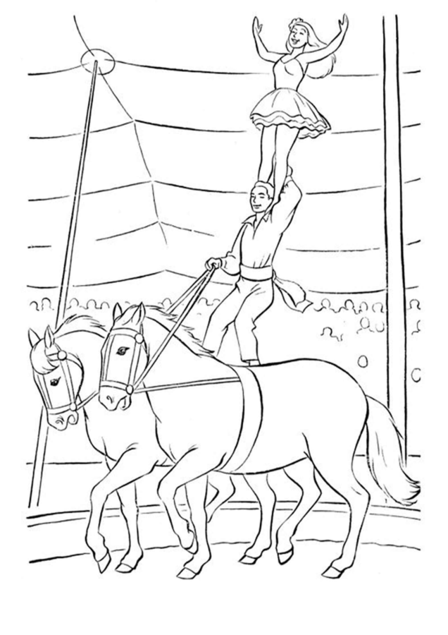 Circo para imprimir e colorir