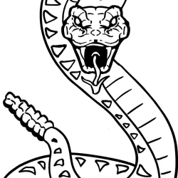 Cobras para imprimir e colorir