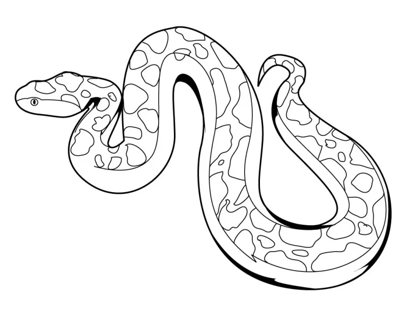 Cobras para imprimir e colorir
