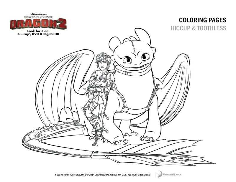Como treinar seu dragão para imprimir e colorir