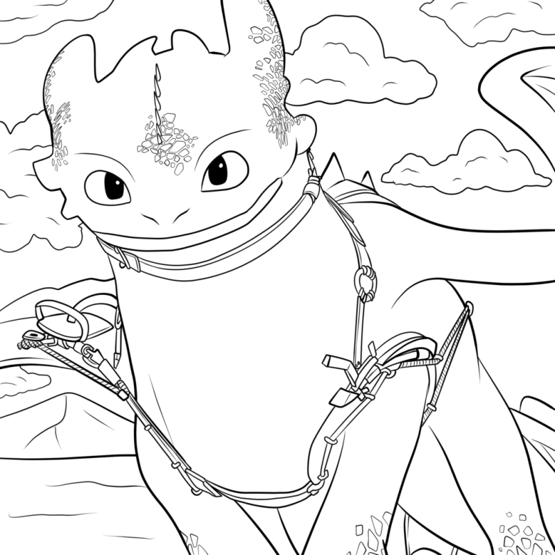 Como treinar seu dragão para imprimir e colorir