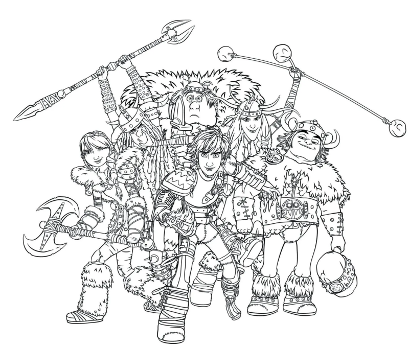 Como treinar seu dragão para imprimir e colorir