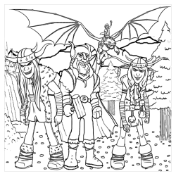 Como treinar seu dragão para imprimir e colorir