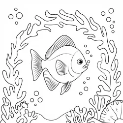Fundo do Mar para imprimir e colorir