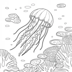 Fundo do Mar para imprimir e colorir