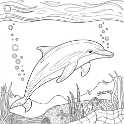 Fundo do Mar para imprimir e colorir