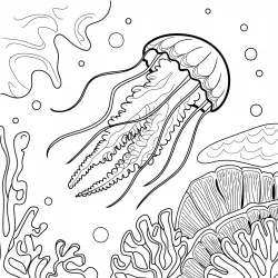 Fundo do Mar para imprimir e colorir