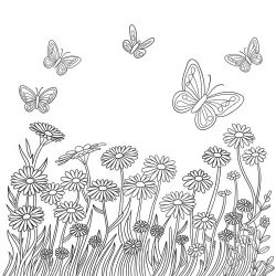 Natureza para imprimir e colorir