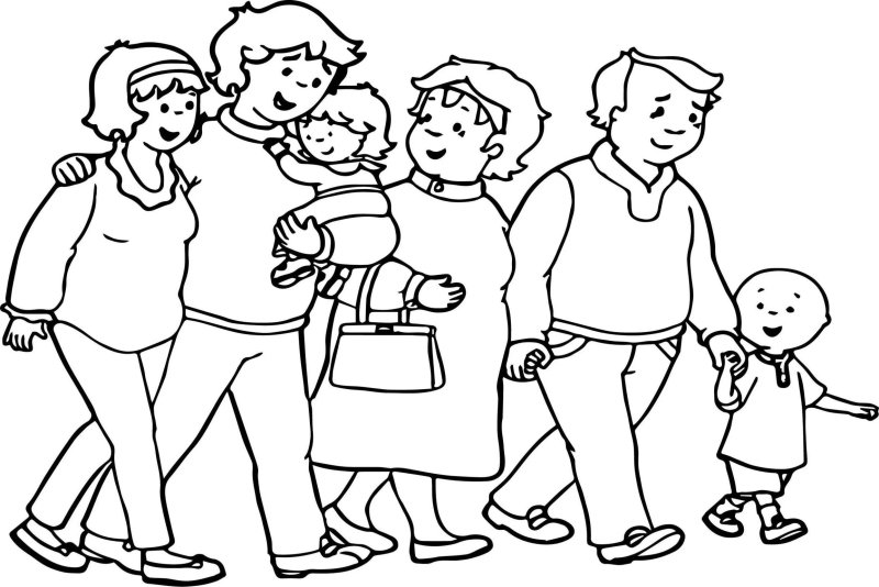 Caillou para imprimir e colorir