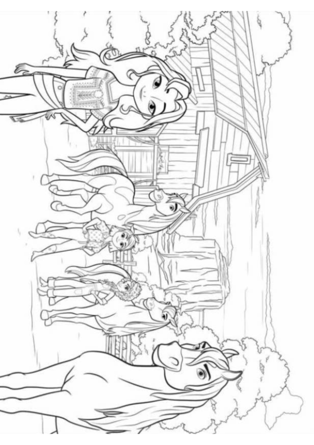 Spirit para imprimir e colorir