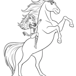 Spirit para imprimir e colorir