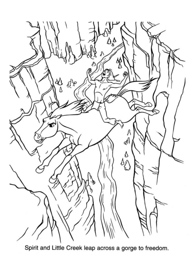 Spirit para imprimir e colorir