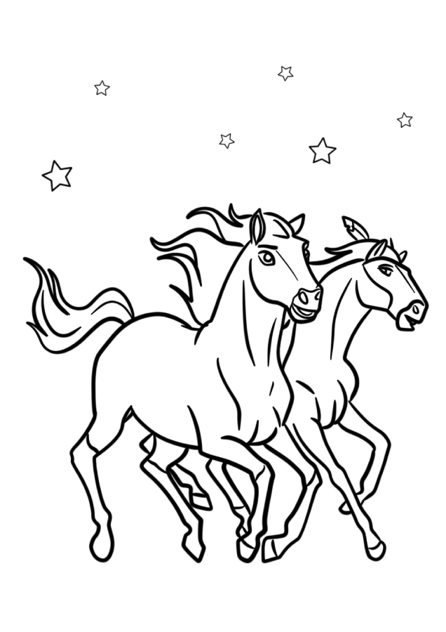 Spirit para imprimir e colorir