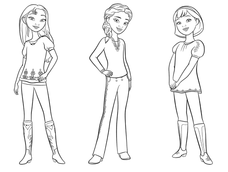 Spirit para imprimir e colorir