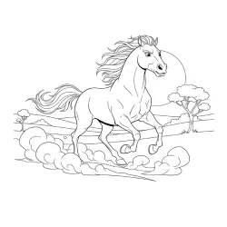 Spirit para imprimir e colorir