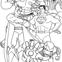 desenho de Super-heróis