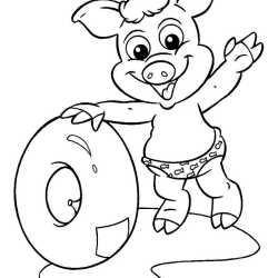 Cocoricó para imprimir e colorir