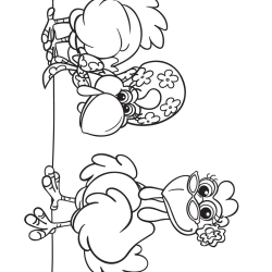 Cocoricó para imprimir e colorir