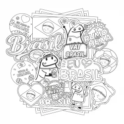 Copa do Mundo para imprimir e colorir