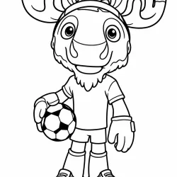 Copa do Mundo para imprimir e colorir