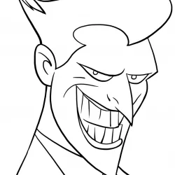 Coringa para imprimir e colorir