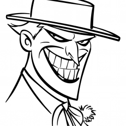 Coringa para imprimir e colorir