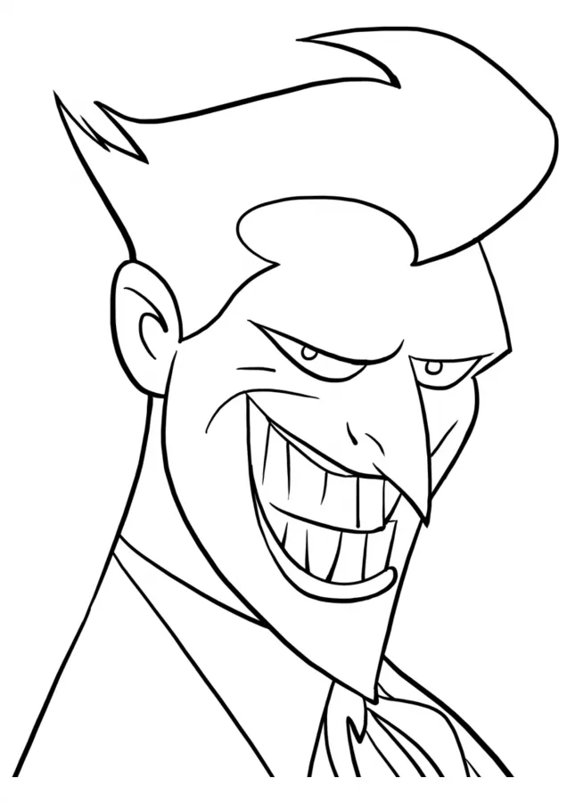 Coringa para imprimir e colorir
