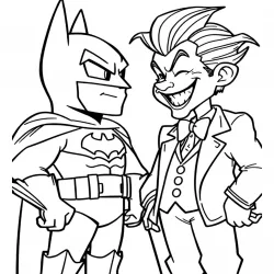 Coringa para imprimir e colorir