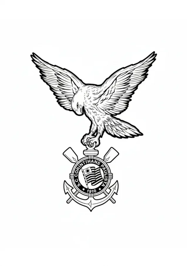 Corinthians para imprimir e colorir