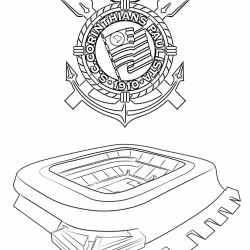 Corinthians para imprimir e colorir
