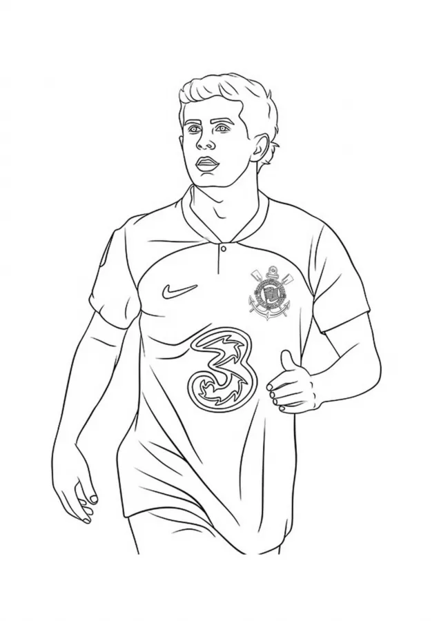 Corinthians para imprimir e colorir