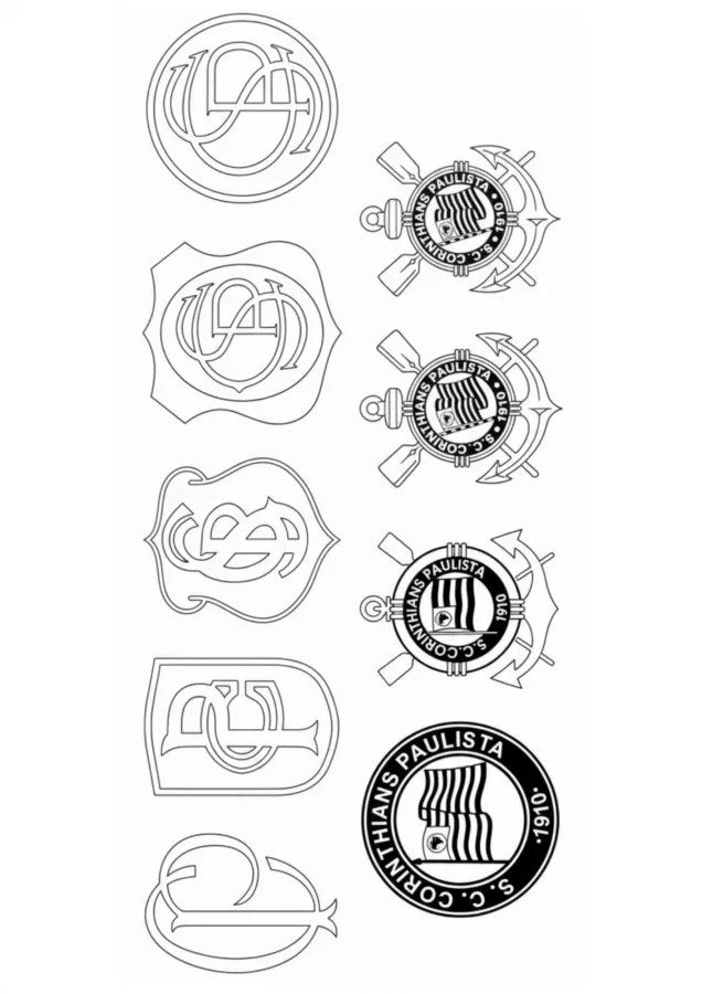 Corinthians para imprimir e colorir
