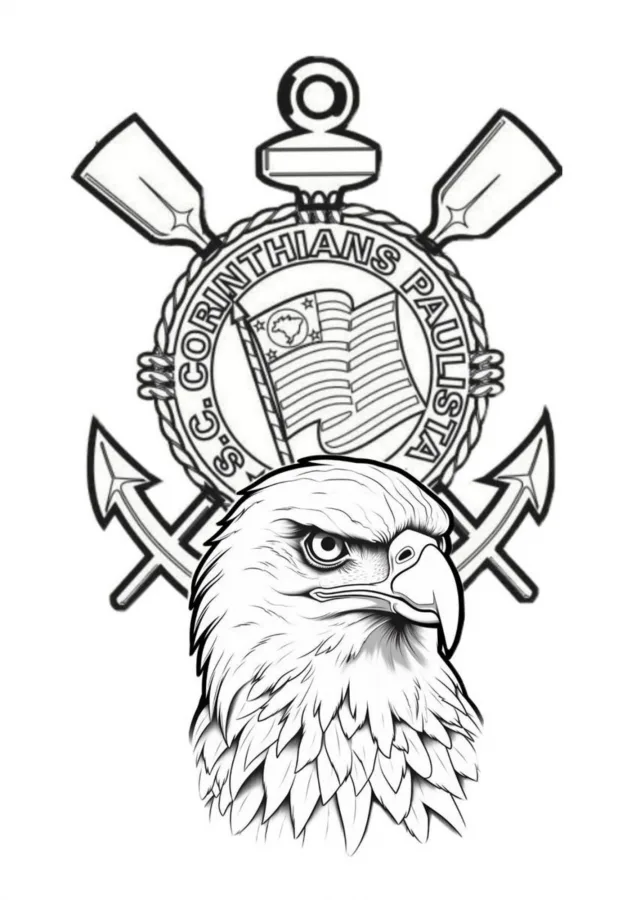 Corinthians para imprimir e colorir