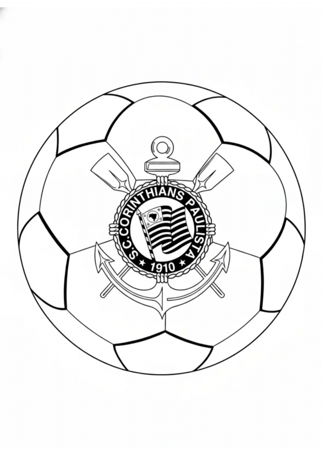 Corinthians para imprimir e colorir