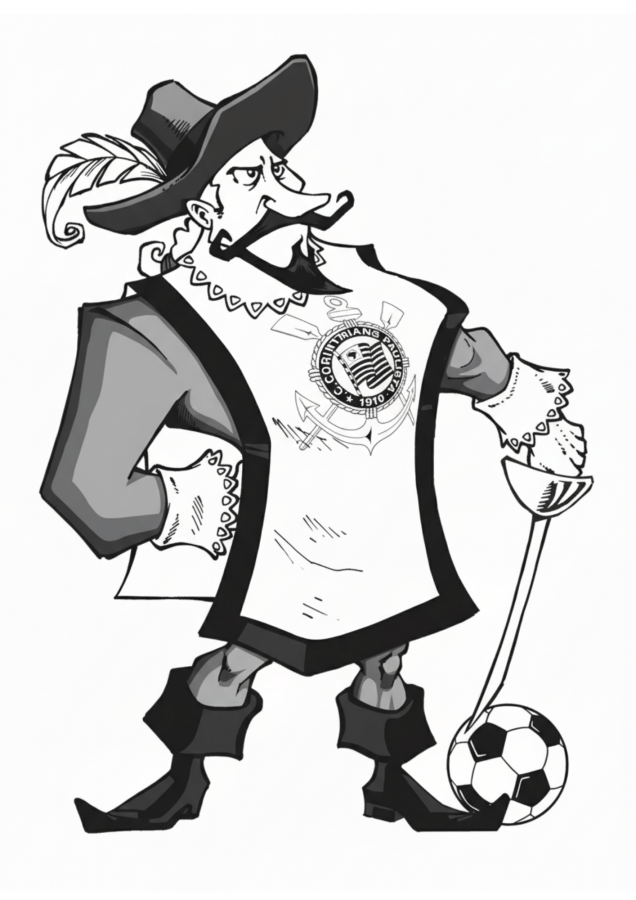 Corinthians para imprimir e colorir