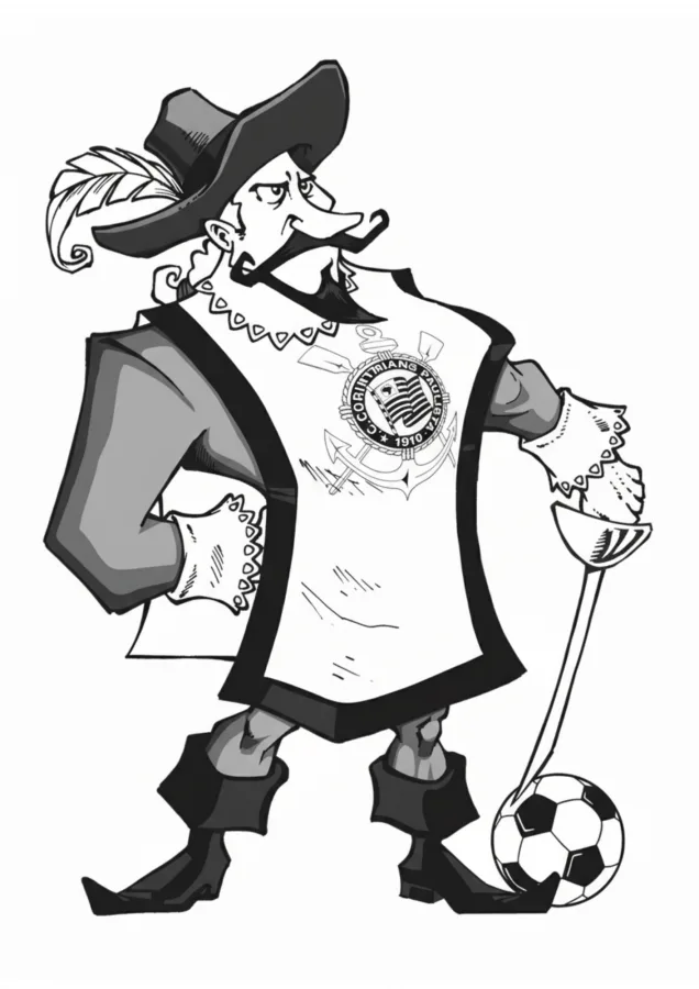 Corinthians para imprimir e colorir