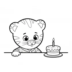 Daniel Tigre para imprimir e colorir