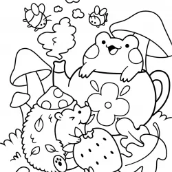 Desenhos fofos para imprimir e colorir