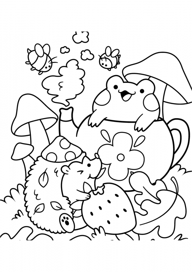 Desenhos fofos para imprimir e colorir