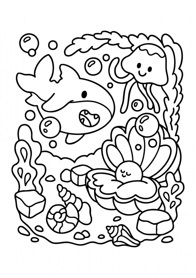 Desenhos fofos para imprimir e colorir