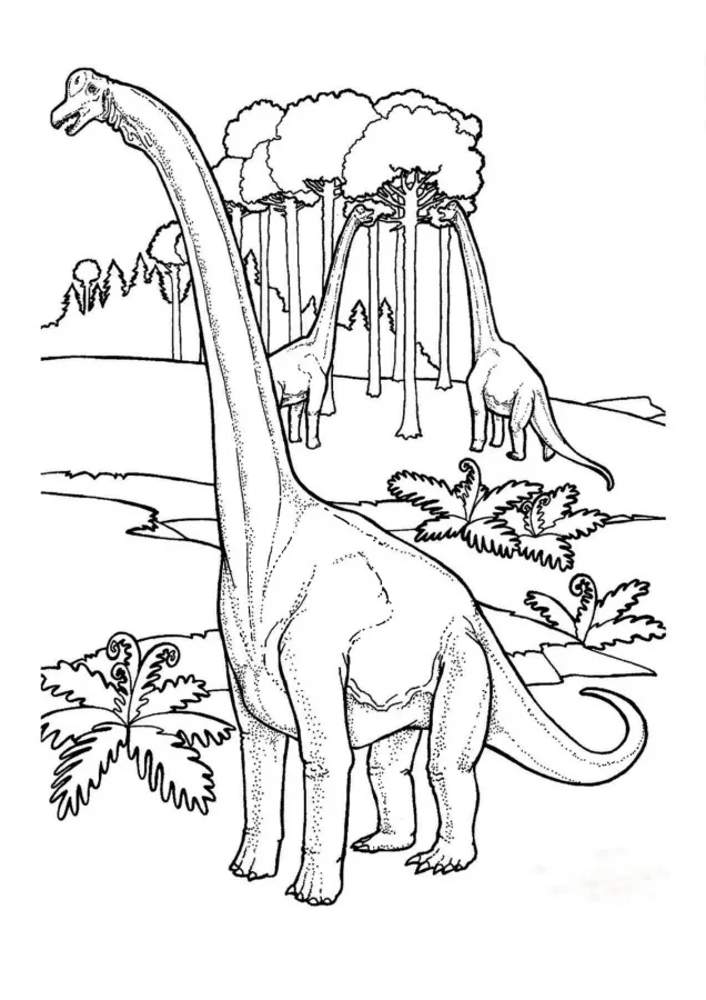 Dinossauros para imprimir e colorir