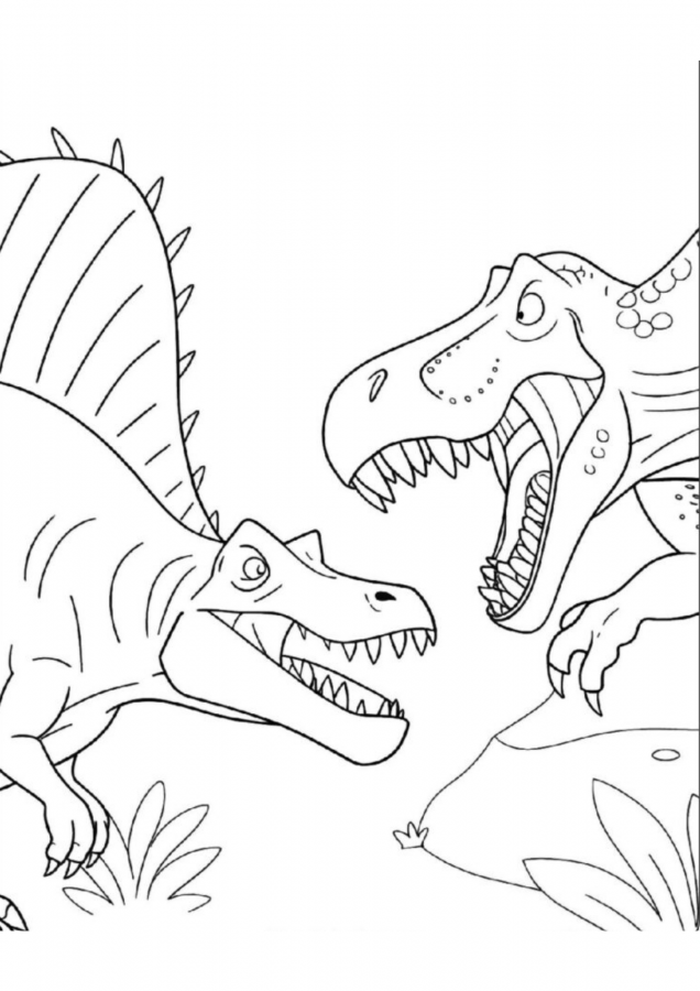Dinossauros para imprimir e colorir