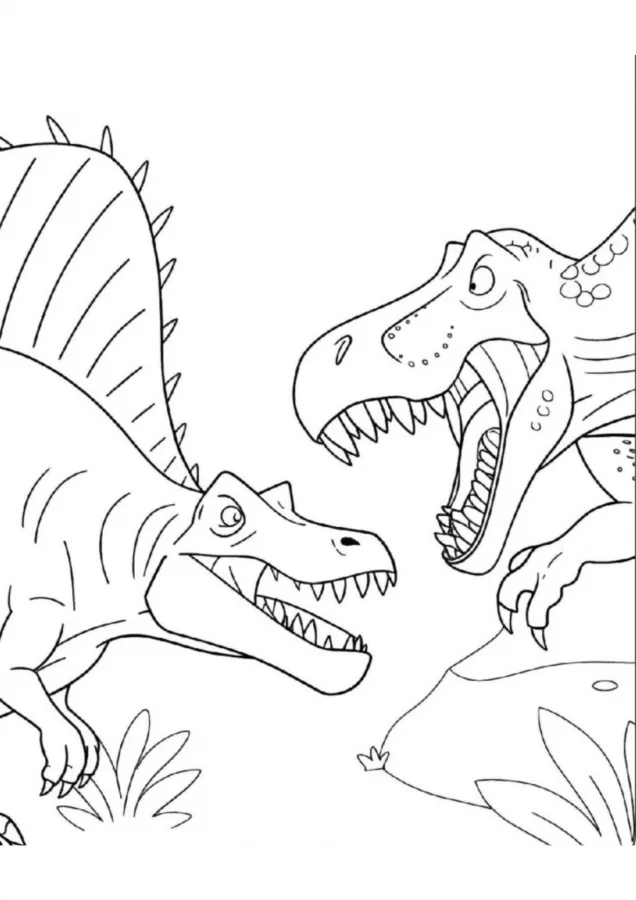 Dinossauros para imprimir e colorir