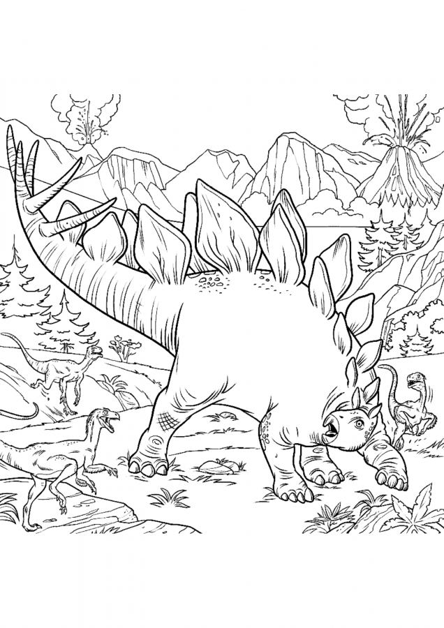Dinossauros para imprimir e colorir